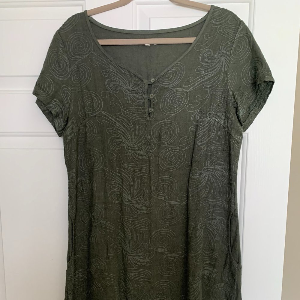 Lina Tomei Short Sleeve Dress